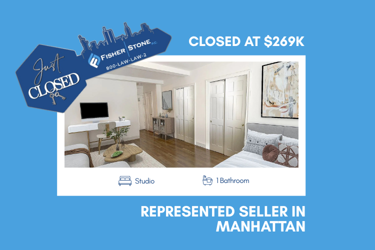 Manhattan Studio Sale Closed at $269K | Fisher Stone Real Estate Attorney